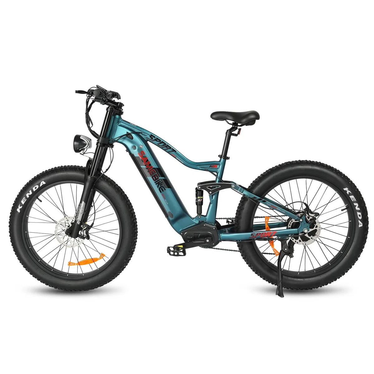 SAMEBIKE Bicicleta Eléctrica de Montaña, Cuadro de Aluminio de 26 Pulgadas, Batería de 48V/17Ah, Motor de Alto Rendimiento, 7 Velocidades