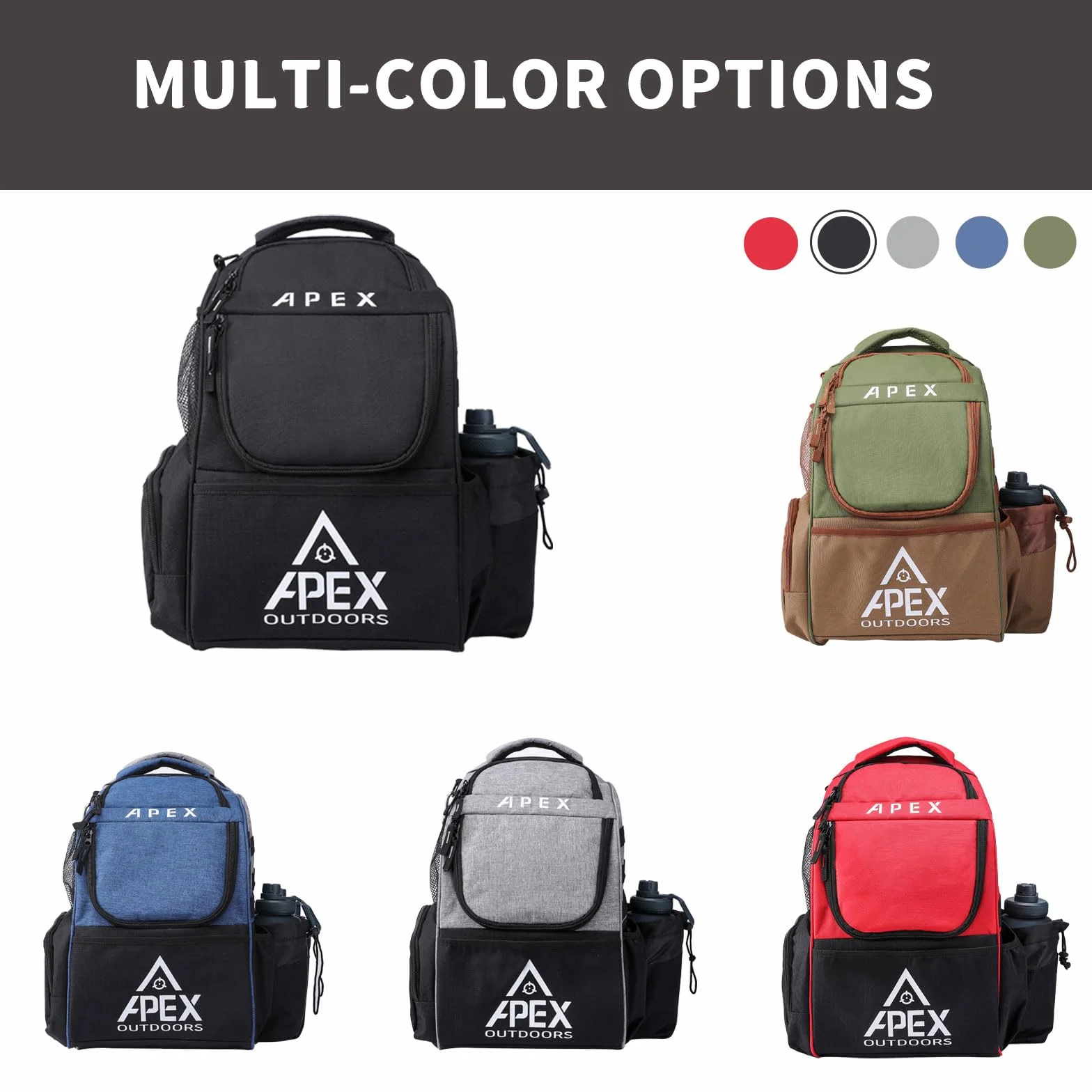 Bolsa de Golf de Disco, Mochila de Golf de Disco con más de 21 Discos, Bolsas de Golf duraderas y Ligeras con múltiples Bolsillos de Almacenamiento