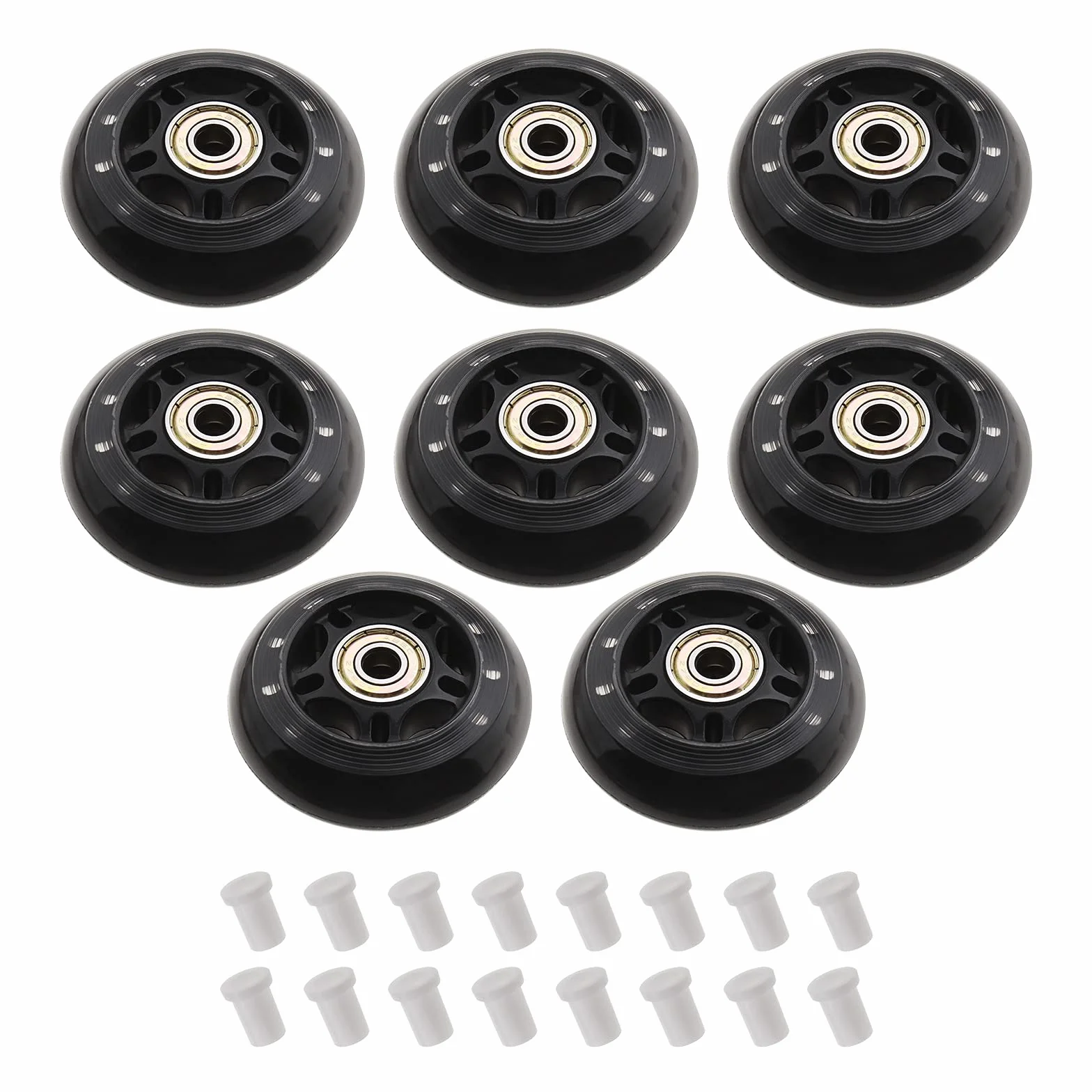 ECSiNG 8 Piezas Patinaje 70mm 82A Rodamiento ABEC-7 608ZZ para Niños Niñas Interiores Exteriores