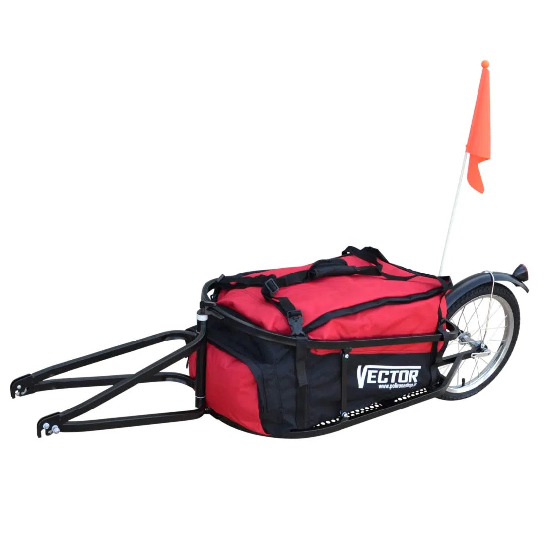 Vector Remolque para Bici Bicicleta de trasporte por cicloturismo Carro Carrito