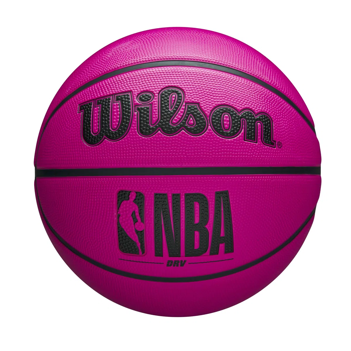 Wilson Balón de Baloncesto NBA DRV Rosa Tamaño 7 - Baloncesto Exterior con Alta Durabilidad y Excelente Agarre