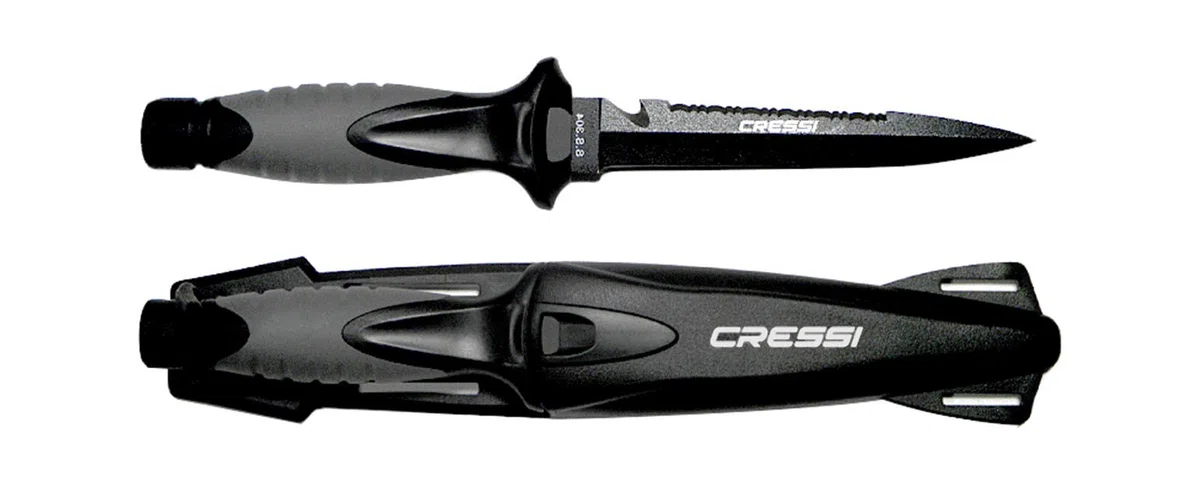 CRESSI - BRC 559300/391 : Cuchillo buceo FINISHER