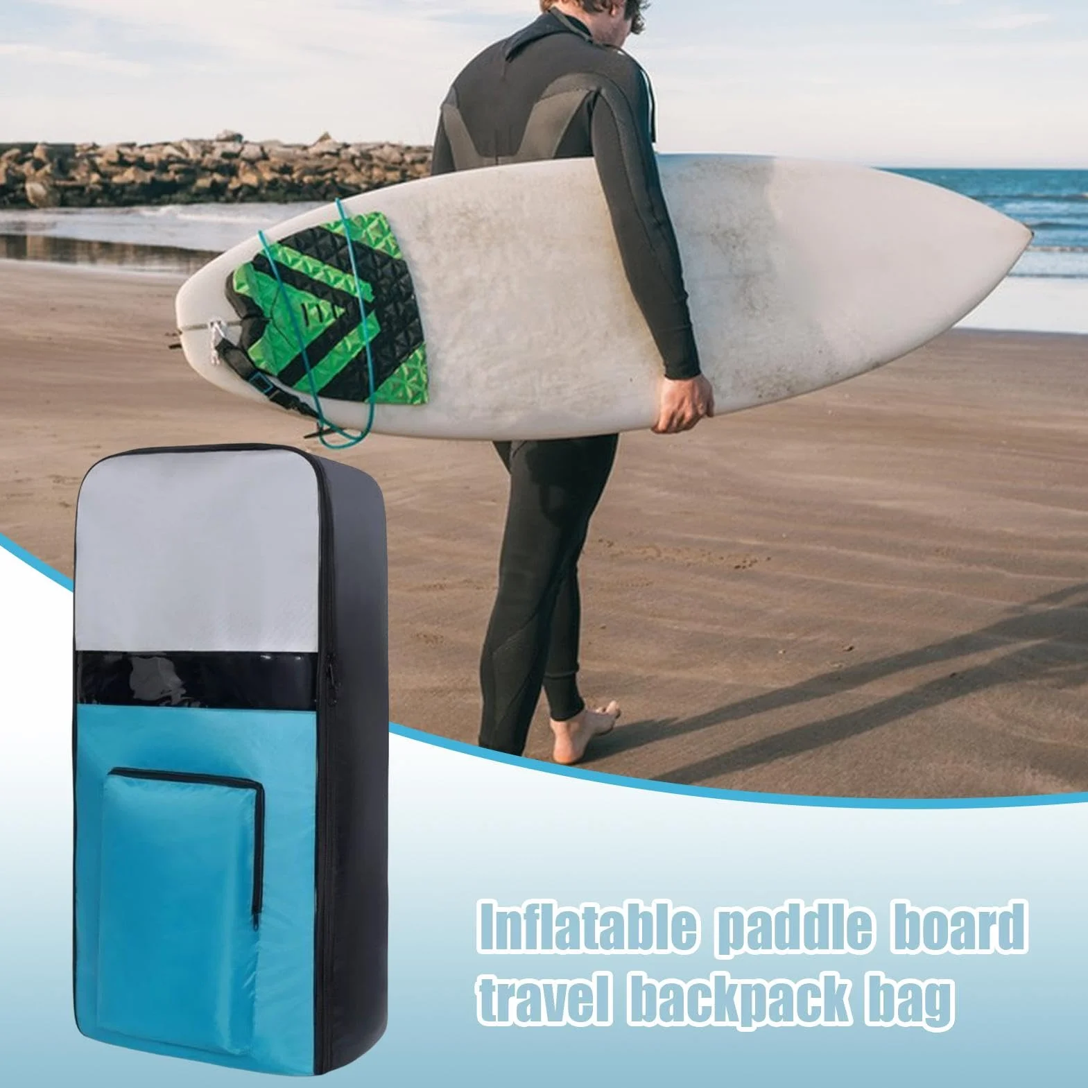 Bolsa inflable para tabla de padel, mochila portátil para tabla de surf, bolsa de viaje para padel, bolsas de transporte, mochila inflable para pádel, bolsas para guardar tablas de padel de viaje