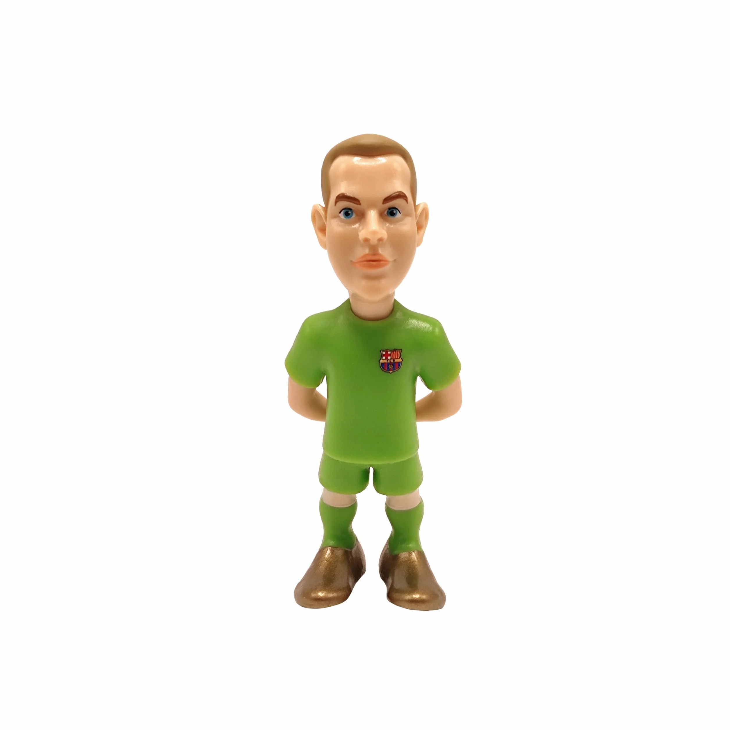 MINIX Collectible Figurines - 5-Pack of 7cm Soccer Players - A Miniature Marvel for Every Football Enthusiast. FC Barcelona, Araujo, TER Stegen, GAVI, Pedri, Lewandowski, 7cm