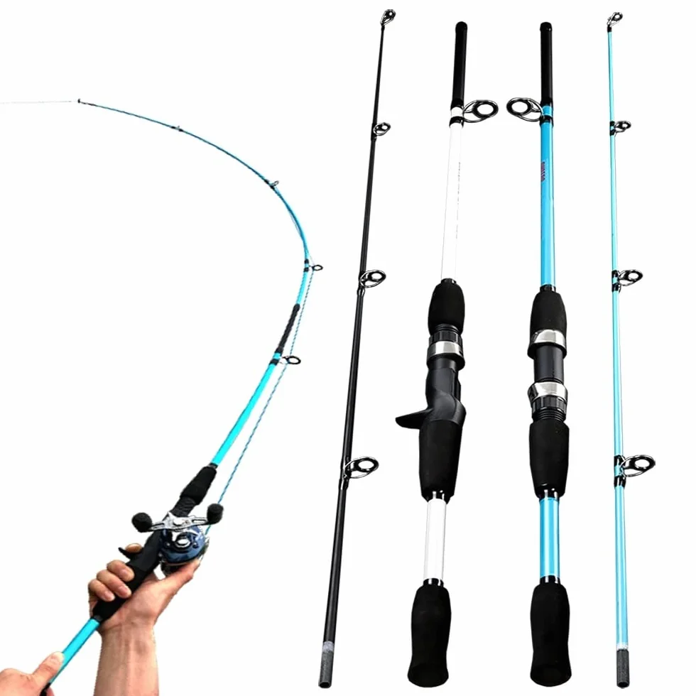 CañAs De Pescar Barra 1. 5m 1.8m m Power Lure Barning Casting Spinning WT 3G-21G Ultra Light Boat Lure Fishing Vared CañA De Pescar(Multi,1.8 m)