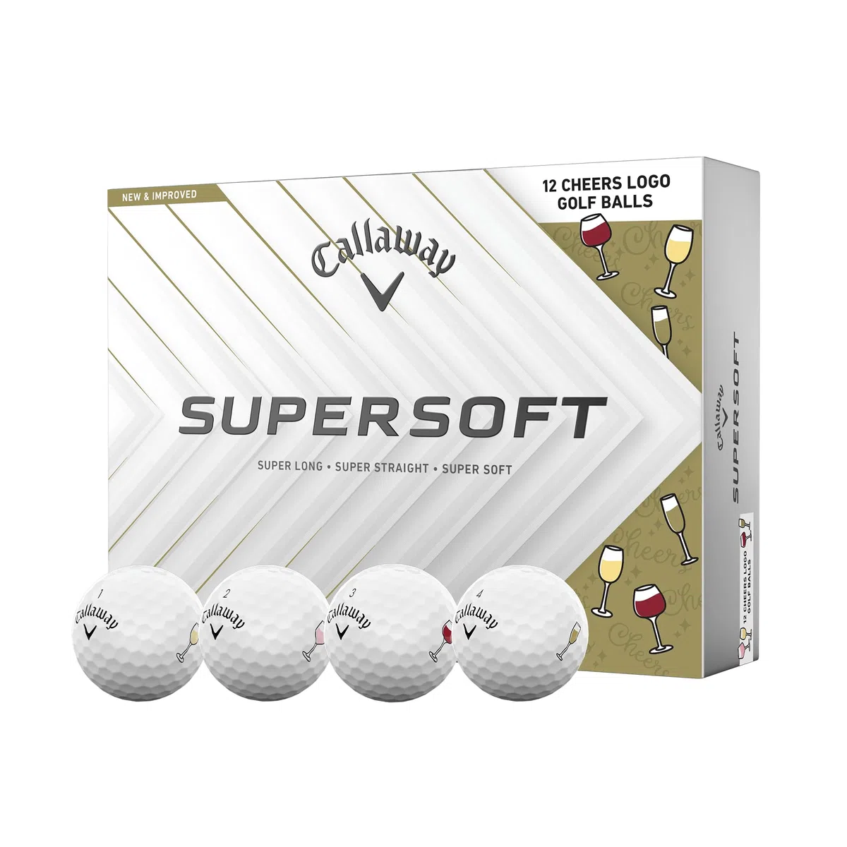 Callaway Golf Pelota de Golf súper Suave 'Cheers' 2025