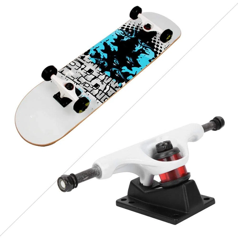 Alomejor 2 Unidades Camiones para Skateboard Profesional 4-8 Pulgadas de Aleación de Aluminio y Magnesio, Trucks para Patineta Longboard Reemplazo Estándar, Ideal para Patinar Urbano y Acrobacias