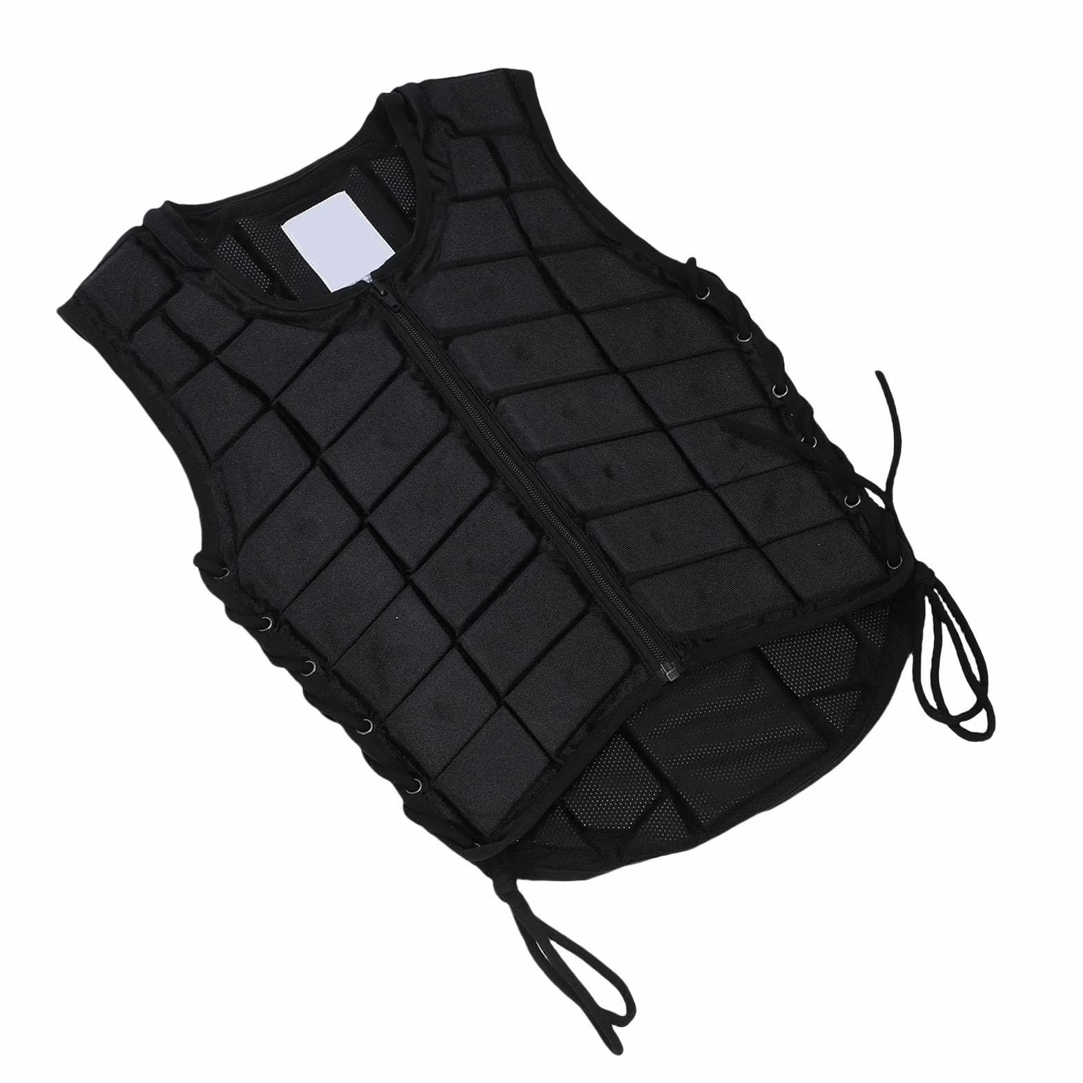 RiToEasysports Chaleco protector, chaleco de espuma para montar a caballo, ajuste ajustable para niños y niñas, absorción de golpes, comodidad transpirable, cierre cómodo de la cremallera frontal,