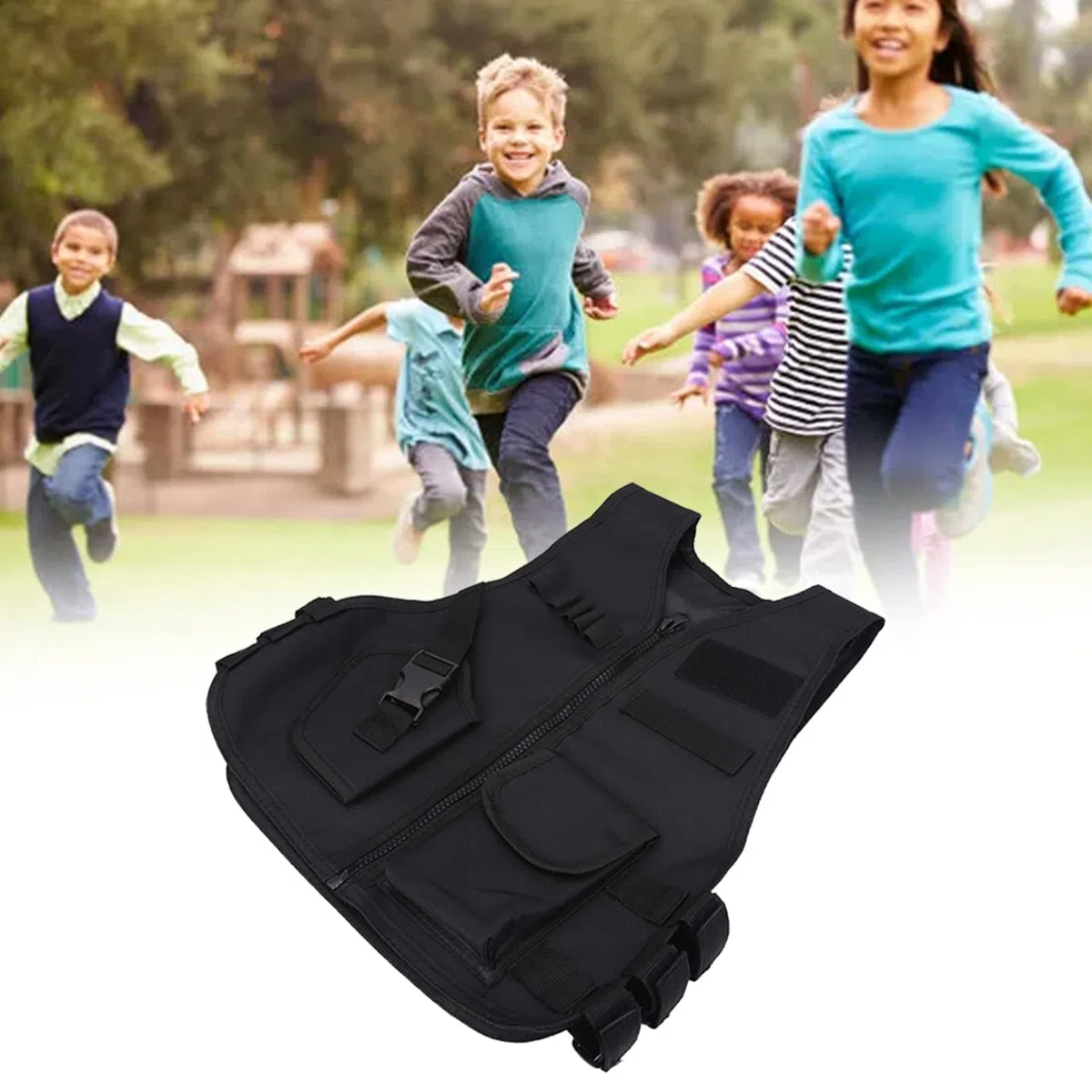 Chaleco transpirable para niños chaleco de protección para juegos de lucha de caza al aire libre
