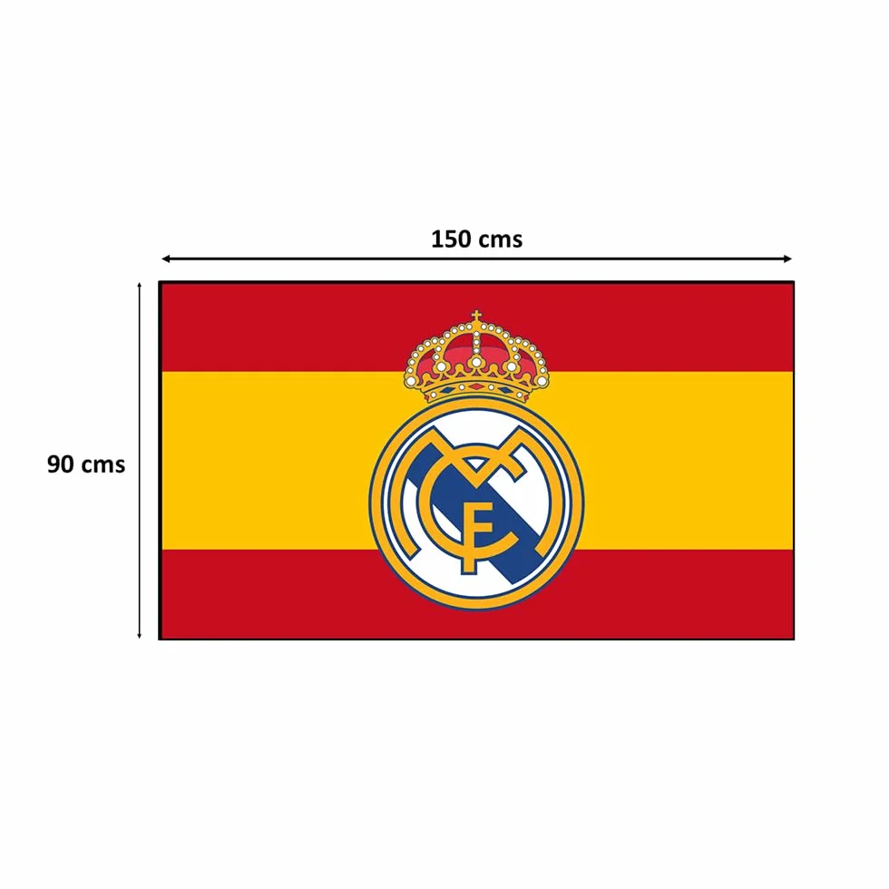 Bandera Gorro Bufanda Oficiales de Fútbol Equipación Oficial Regalo Equipo RMadrid