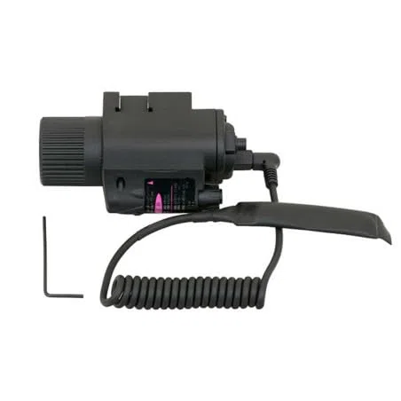 Trimax Linterna táctica con mira punto rojo integrado | Uso exclusivo deportivo. Linterna tipo laser para pistolas de aire y airsoft.