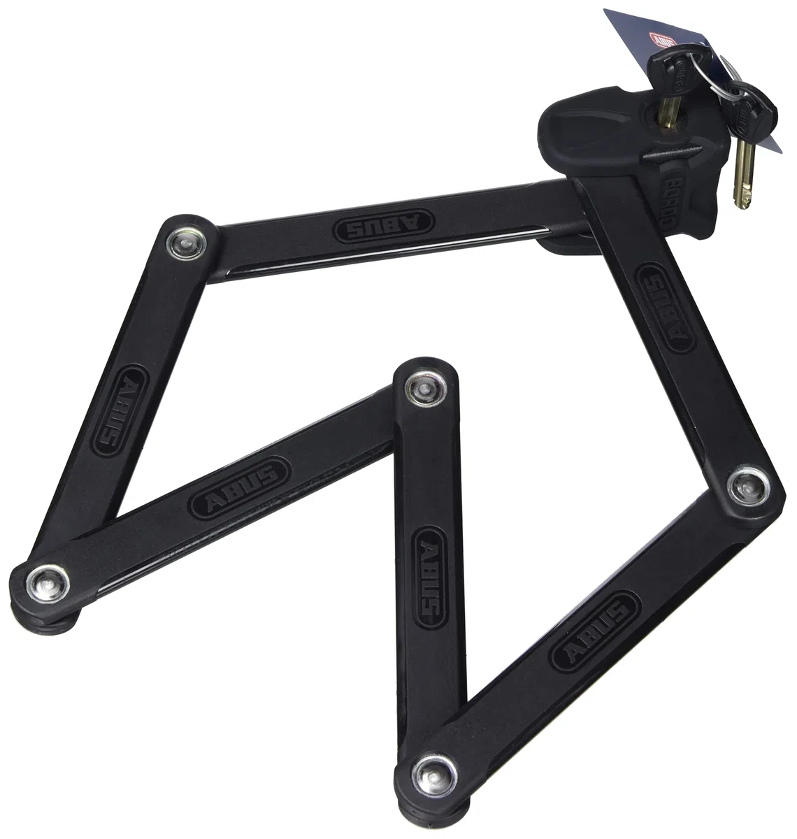 ABUS Bordo - Candado plegable de 6000 K con bolsa de bloqueo ST, candado de bicicleta con cilindro XPlus para alta protección contra manipulaciones, nivel de seguridad ABUS 10