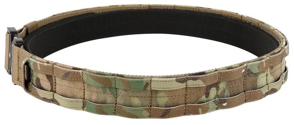 Cinturón táctico MOLLE de liberación rápida cinturón táctico de 1.75 Pulgadas con cinturón Interior de 1.5 Pulgadas, Hebilla de Metal cinturón Resistente Cortado con láser