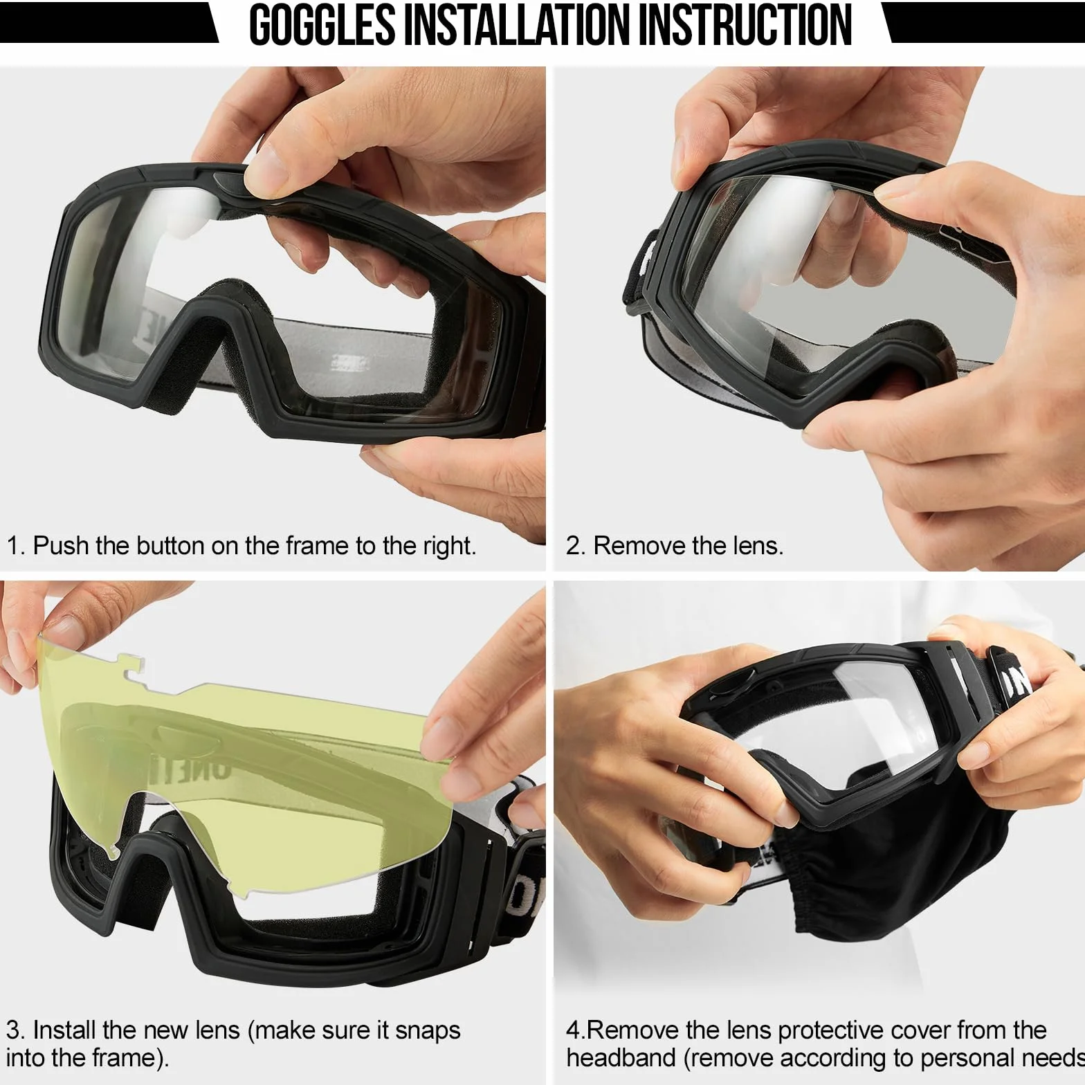OneTigris Gafas tácticas de airsoft con 3 lentes intercambiables, gafas de caza con CE EN166 y ANSI Z87.1, gafas de airsoft para paintball, caza, CS, ciclismo, exterior, verde OD