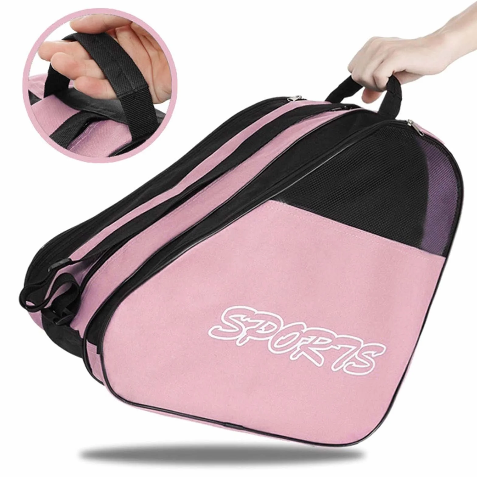 Oshhni Bolsa para Patines de Ruedas para Niños y Adultos, Rosado