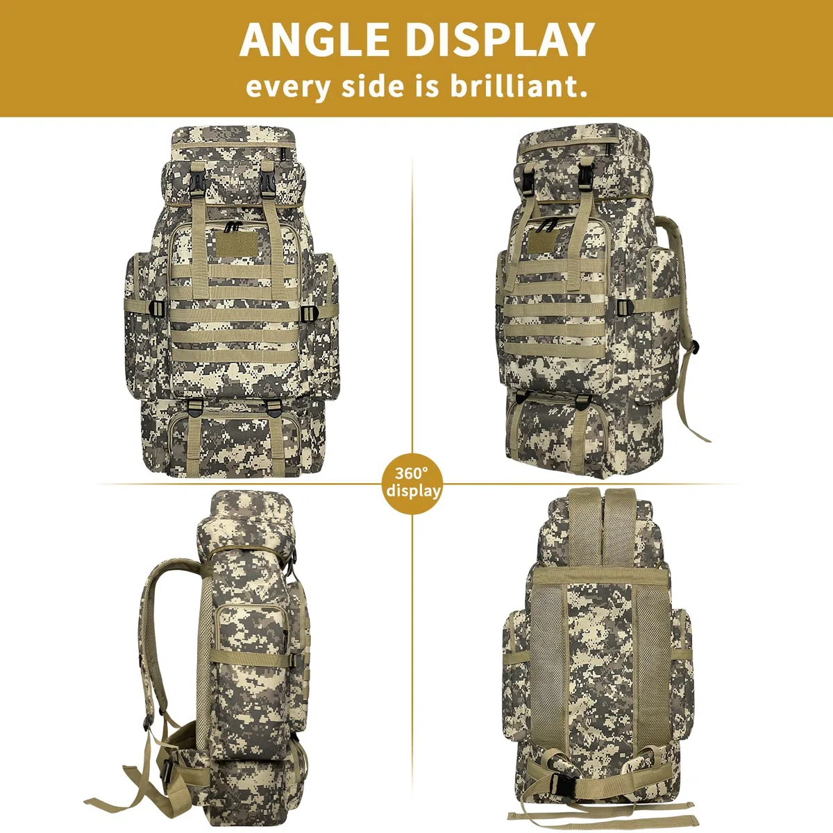 mochilas de senderismo, 80l mochilas de camping, mochilas impermeables para grandes viajes al aire libre mochilas para hombres y mujeres