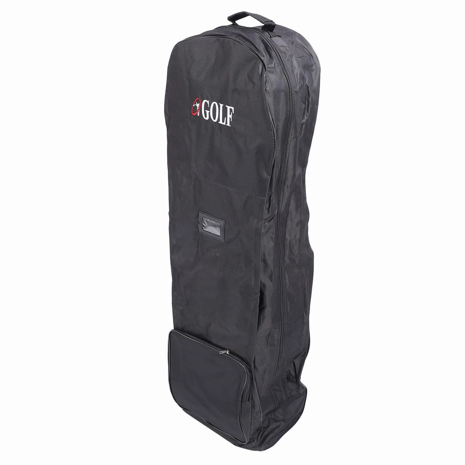 Wakects Bolsa de Viaje de Golf con Rueda, Tela Oxford 600D, Funda para Bolsa de Golf, Bolsa de Viaje Plegable Portátil con Bolsillo de Almacenamiento para Aerolíneas Voladoras, Color Negro