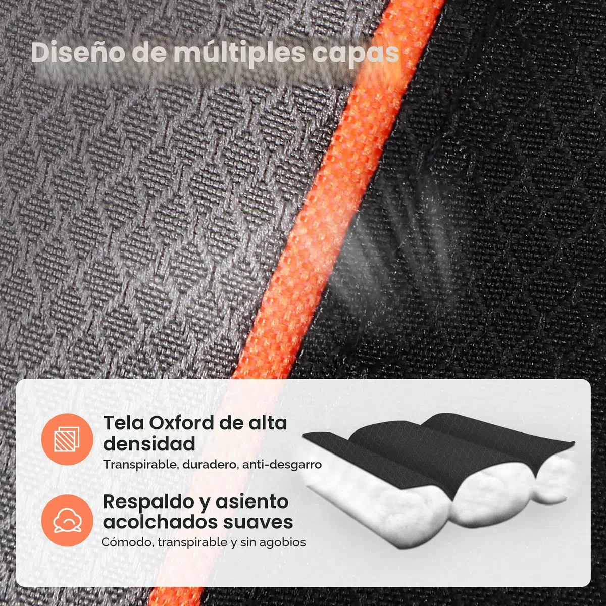 HIGH POINT SPORTS Silla Camping Plegable Silla Plegable Portátil de Gran Tamaño, Silla Plegable Negro Resistente al Aire Libre con Portavasos y Bolsa Enfriadora, Soporta 200KG