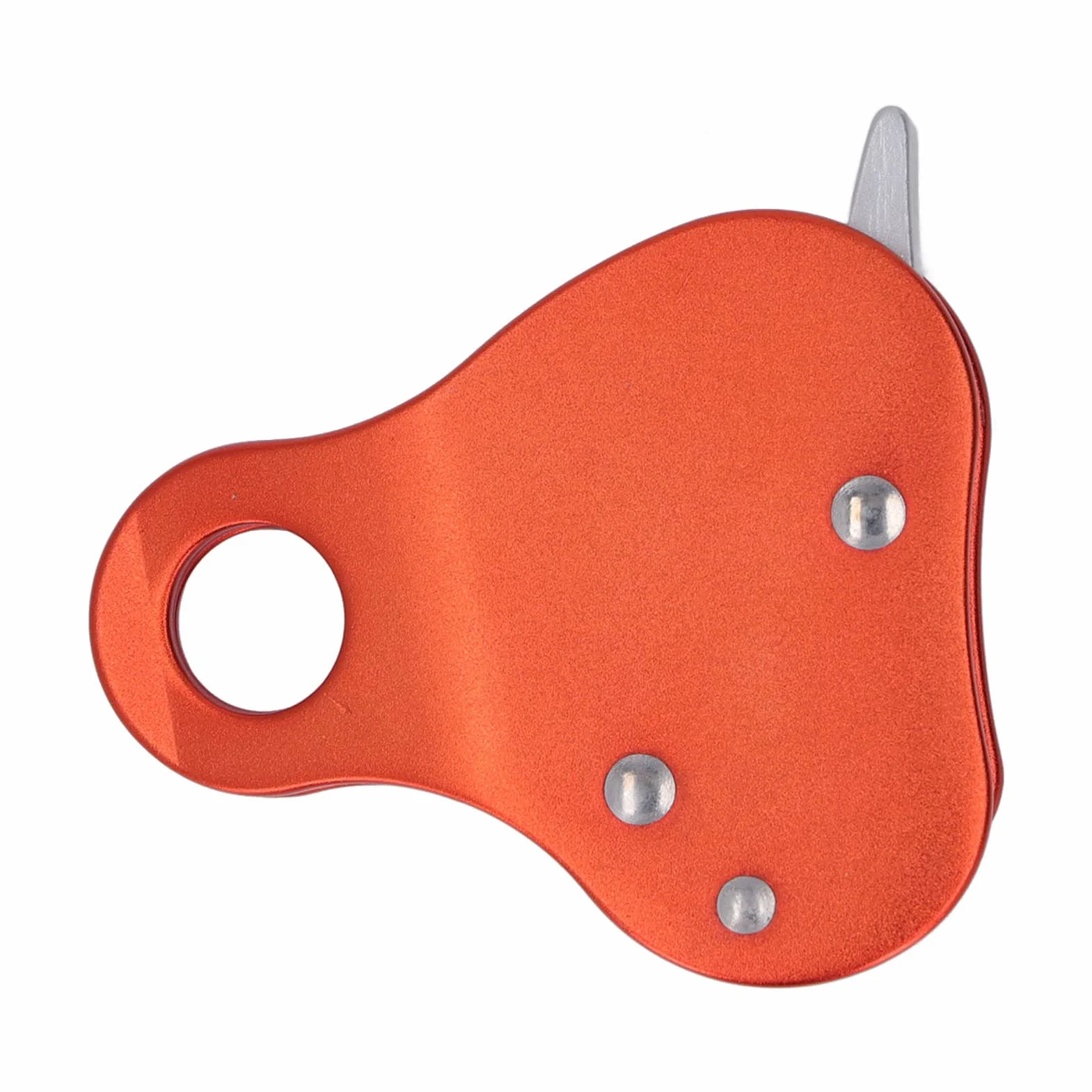 Keenso Agarre para Cuerda de Escalada Aleación de Aluminio Autoblocante 8‑13 Mm Tapón de Agarre para Cuerda de Escalada para Escalada Al Aire Montañismo (Naranja)