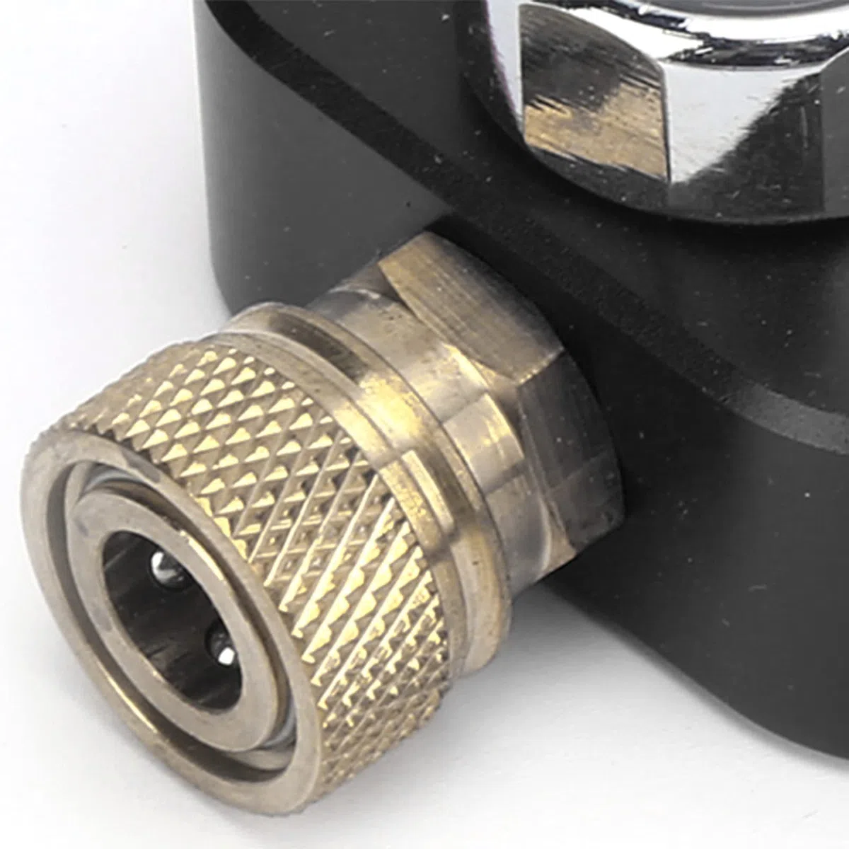DIDEEP Buceo Buceo Llenar Tanque Adaptador Adaptador de Buceo para Equipo de Buceo, Botella Grande a Pequeña 8MM Manómetro 0.5L 1L