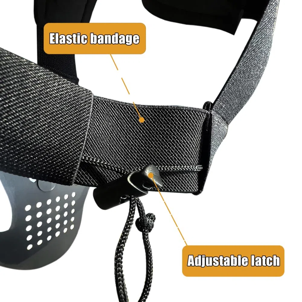 Máscara Defensiva de Basket-Ball, Casco de entrenamiento de baloncesto ajustable, equipo de entrenamiento defensivo para entrenamiento de tiro y Dribble
