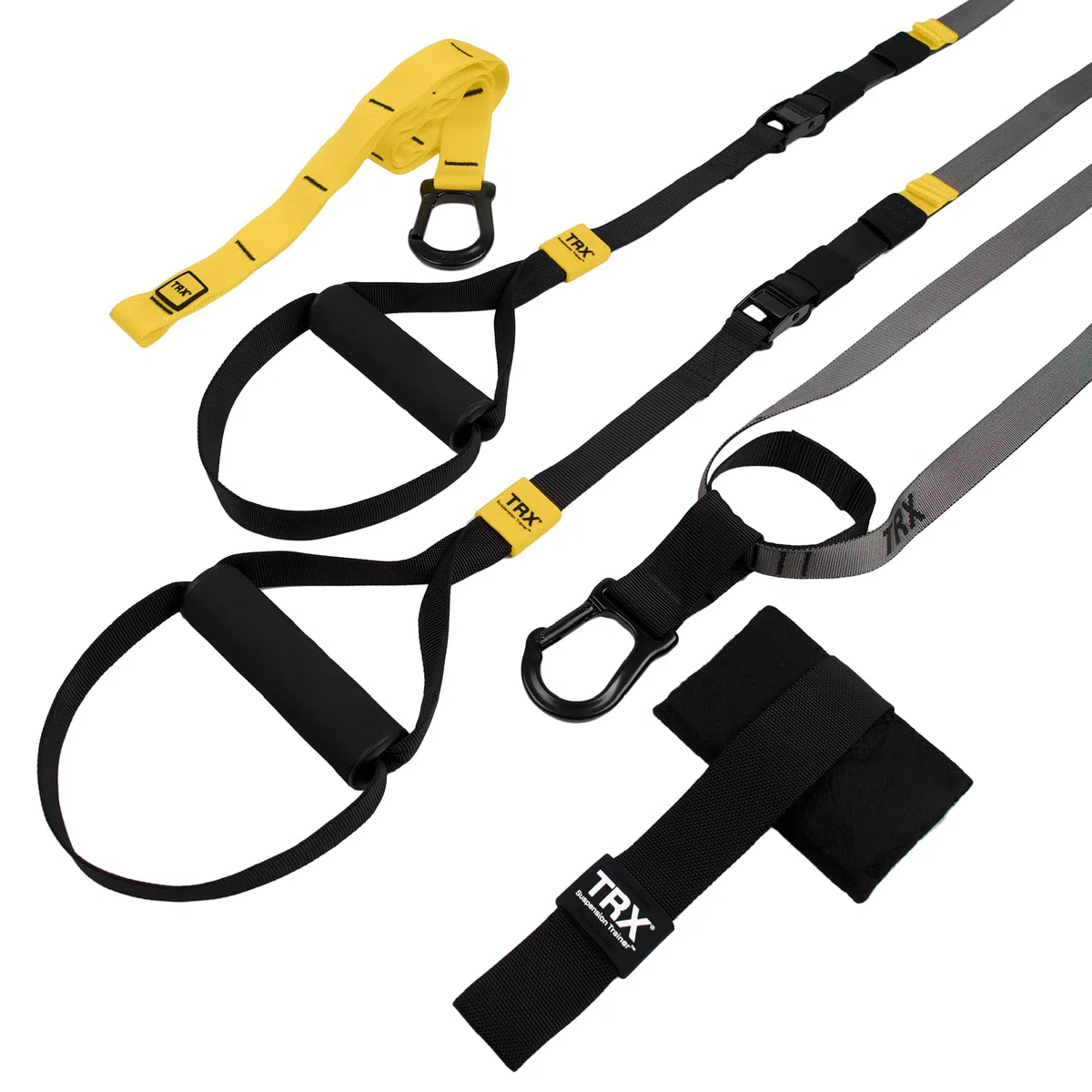 TRX GO - Sistema de Entrenamiento en suspensión - para quienes viajan Mucho por Trabajo y entusiastas del Fitness en Todas Sus etapas - App del Club de Entrenamiento TRX - Gris