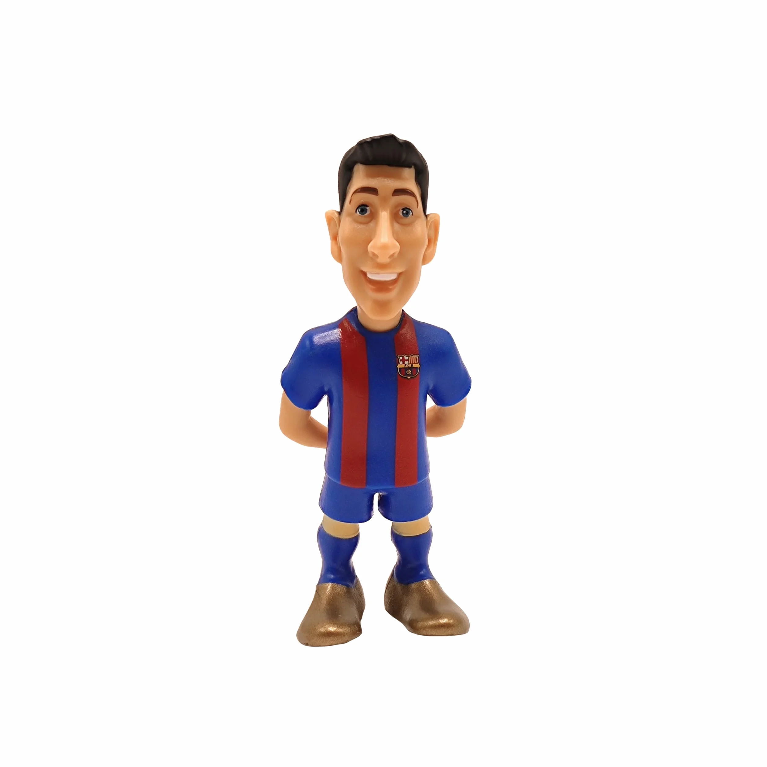 MINIX Collectible Figurines - 5-Pack of 7cm Soccer Players - A Miniature Marvel for Every Football Enthusiast. FC Barcelona, Araujo, TER Stegen, GAVI, Pedri, Lewandowski, 7cm