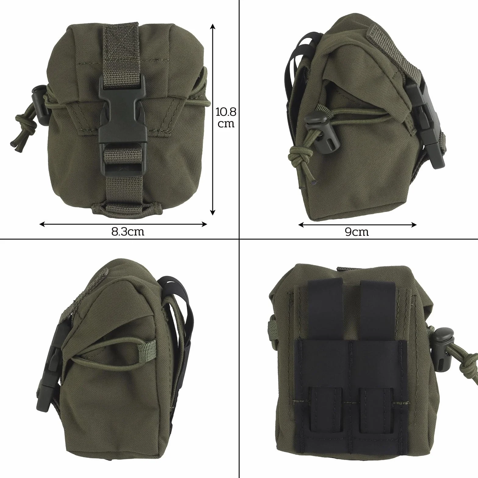 Porta Granada Airsoft Multiuso Funda Táctica MOLLE Cierre Rápido