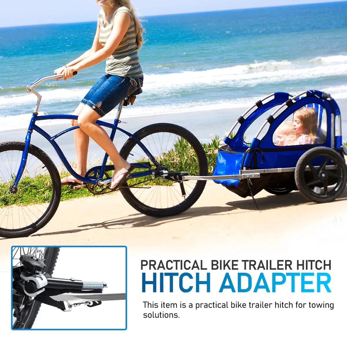 Homoyoyo Hitch Connector - Adaptador Universal para Remolque de Bicicleta