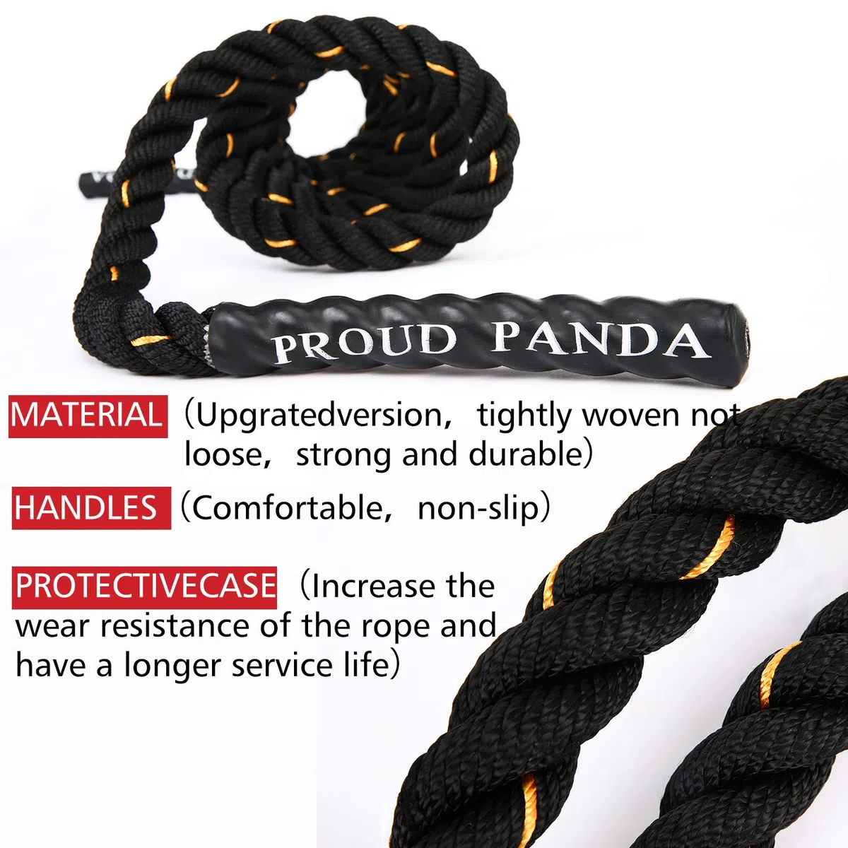 Cuerda de saltar pesada para adultos, cuerda de saltar para entrenamiento, combates con guantes para hombres y mujeres, entrenamientos de cuerpo completo, entrenamiento de potencia, mejora la fuerza y