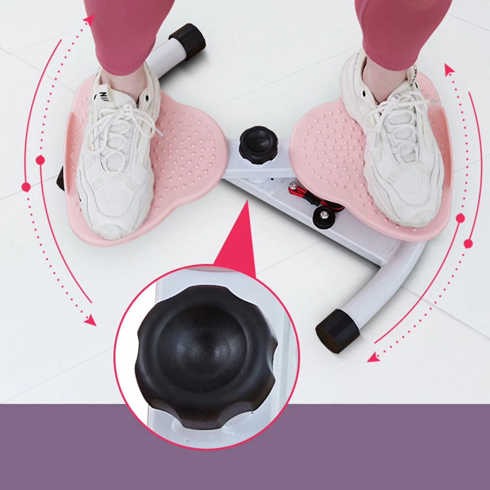 Herramienta de fitness para torcer la cintura, tabla de ejercicio abdominal para masaje de pies y pérdida de peso
