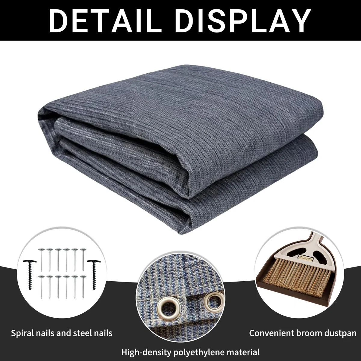 DAZZTIME Alfombra para Tienda de Campaña,Alfombra de Camping 2.5x6m,Alfombra para Toldo,Alfombra de Suelo de Camping,Alfombra de Toldo,Alfombra de Tienda de Campaña,para el Suelo del Toldo