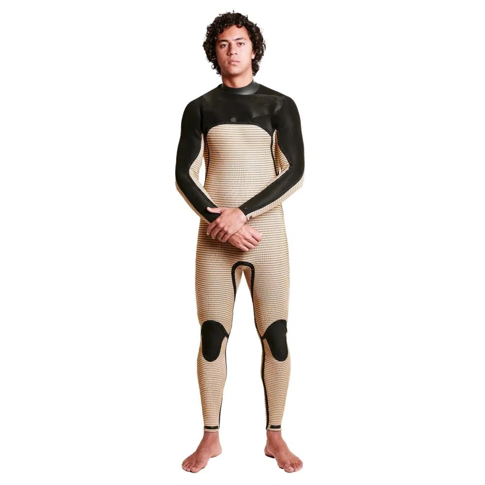 XCEL 2025 Hombres Comp + 4/3mm Chest Zip Neopreno MN43CPC4 - Black