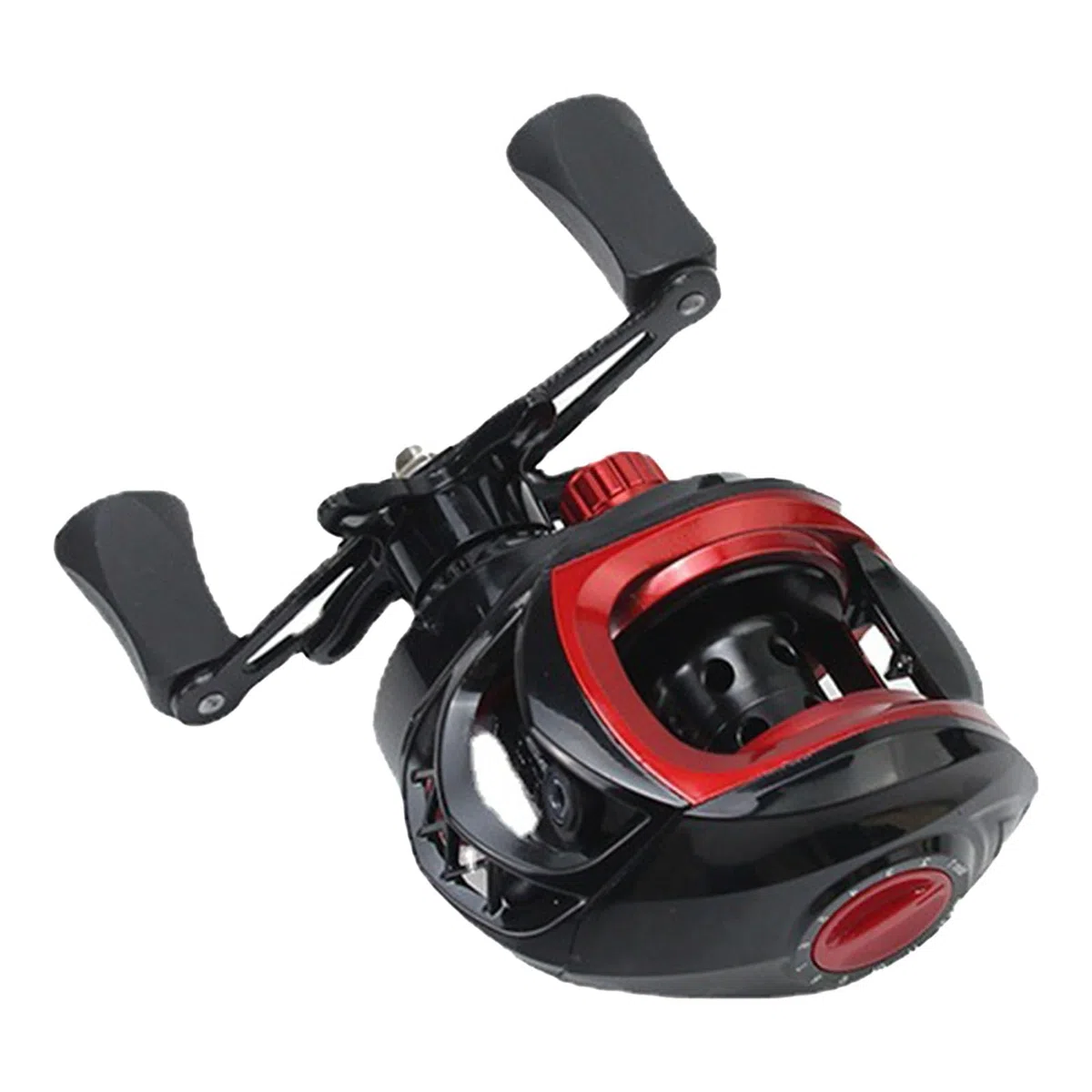 Dpofirs Carrete de Pesca Baitcasting, Carrete de Pesca Redondo, Carrete de Pesca con Relación de Engranaje 7.2:1, Fuerza de Frenado de 8 Kg, Carrete de Pesca Baitcaster, Diseño de