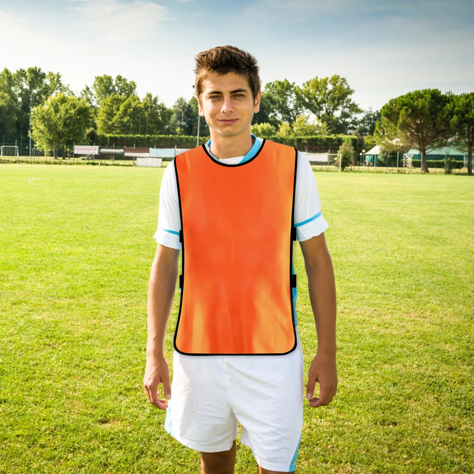 Rapidbok 6 Piezas Petos Futbol Adultos Chaleco Entrenamiento Transpirable Verde XL