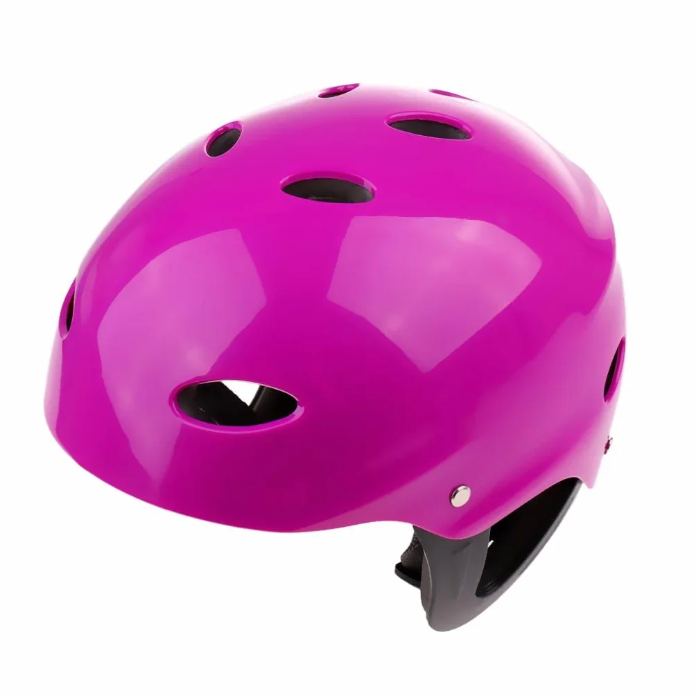 Casco de seguridad para deportes acuáticos wakeboard kayak canoa con protector de oídos verde talla L
