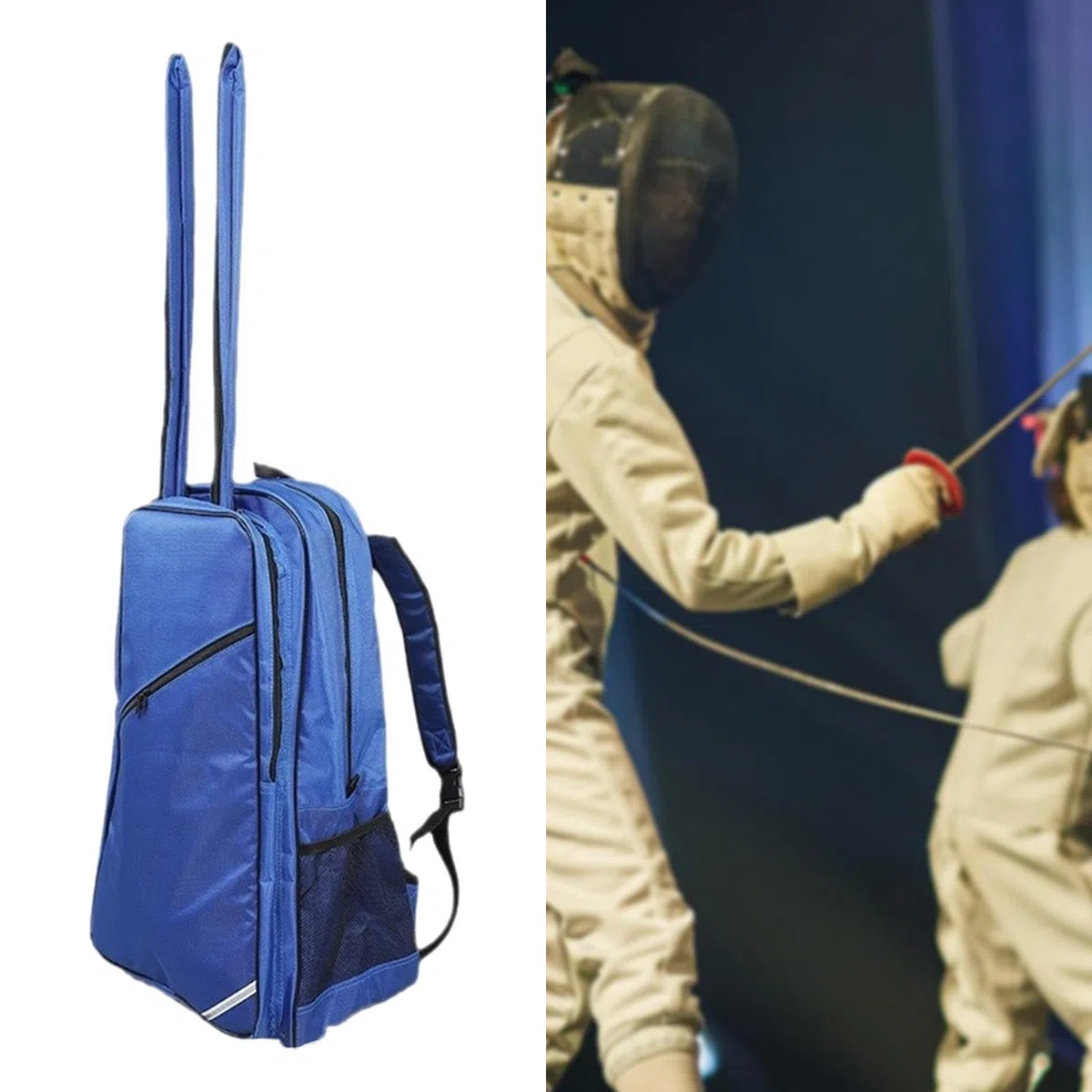 kowaku Bolsa de esgrima Mochila de esgrima con Correa de Hombro Ajustable Práctica Bolsa de Mano para Llevar