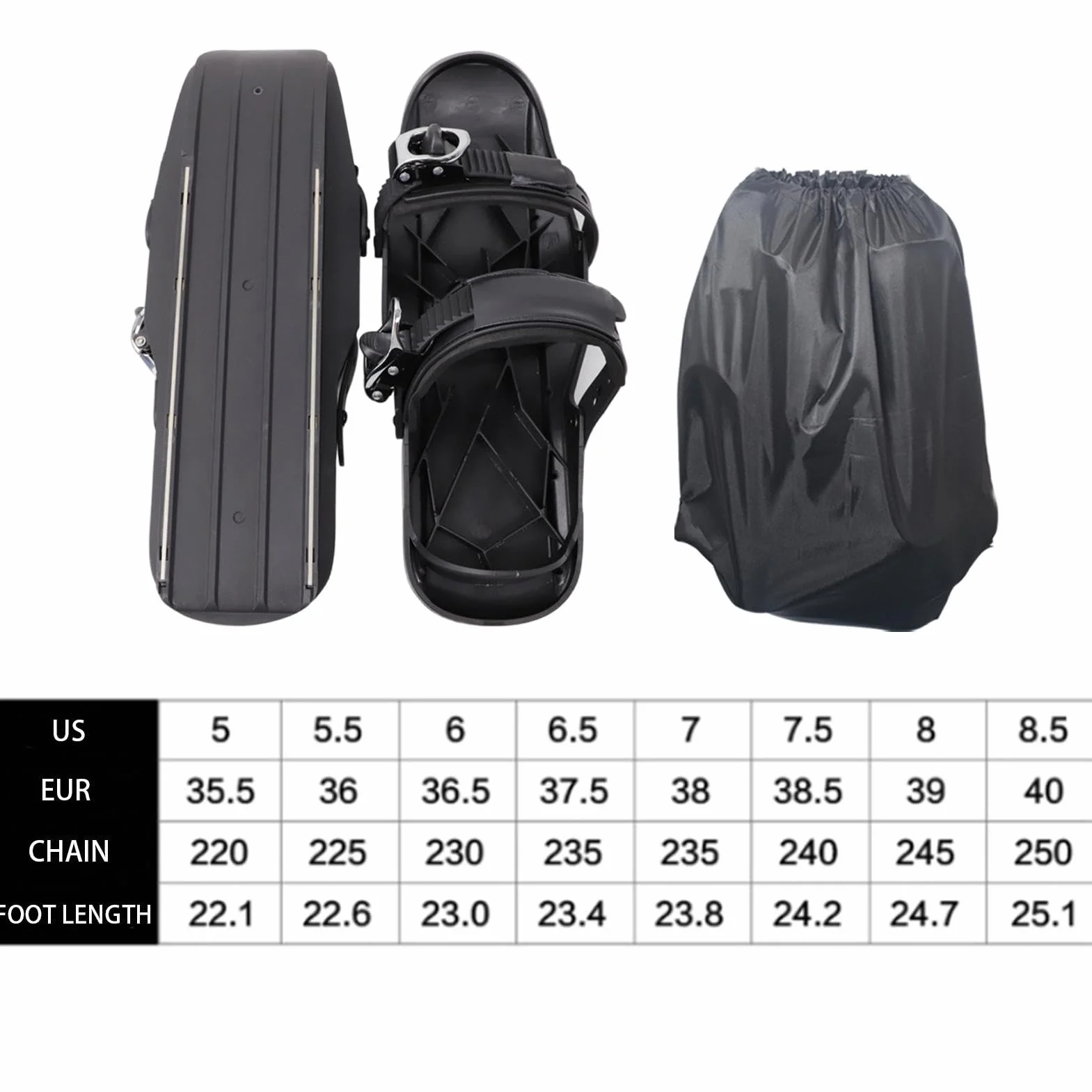 Esquís Cortos,Raquetas de Nieve para Hombre | Tablas de esquí Snowblades,Accesorio de esquí Compacto, Herramientas de esquí Ajustables multifuncionales, pies de Nieve Antideslizantes Ligeros