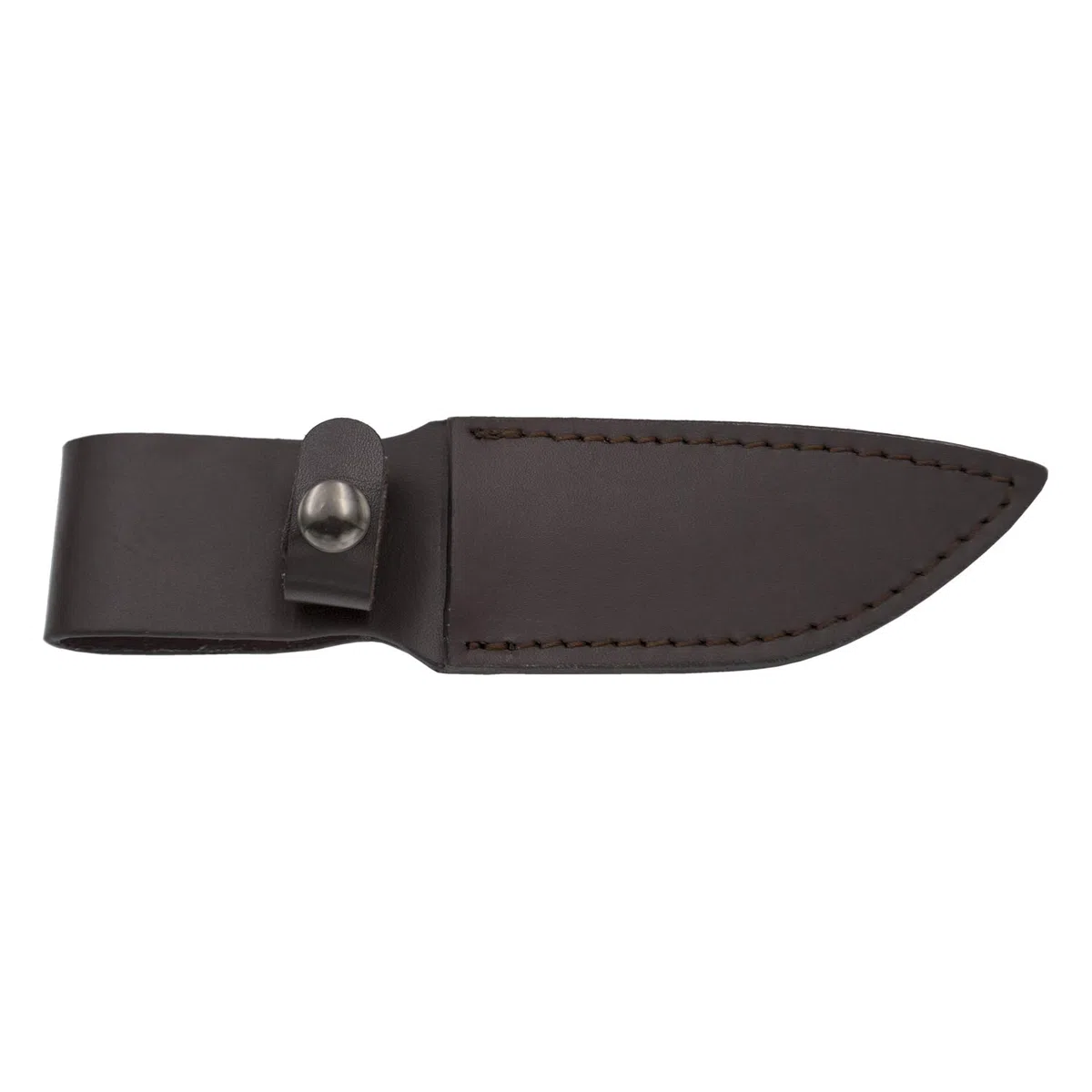 THIRD Cuchillo de Caza 16367ZW, con Hoja de Acero 440 de 10.6 cm Acabado Satinado, Mango de Madera. Incluye Funda de Piel