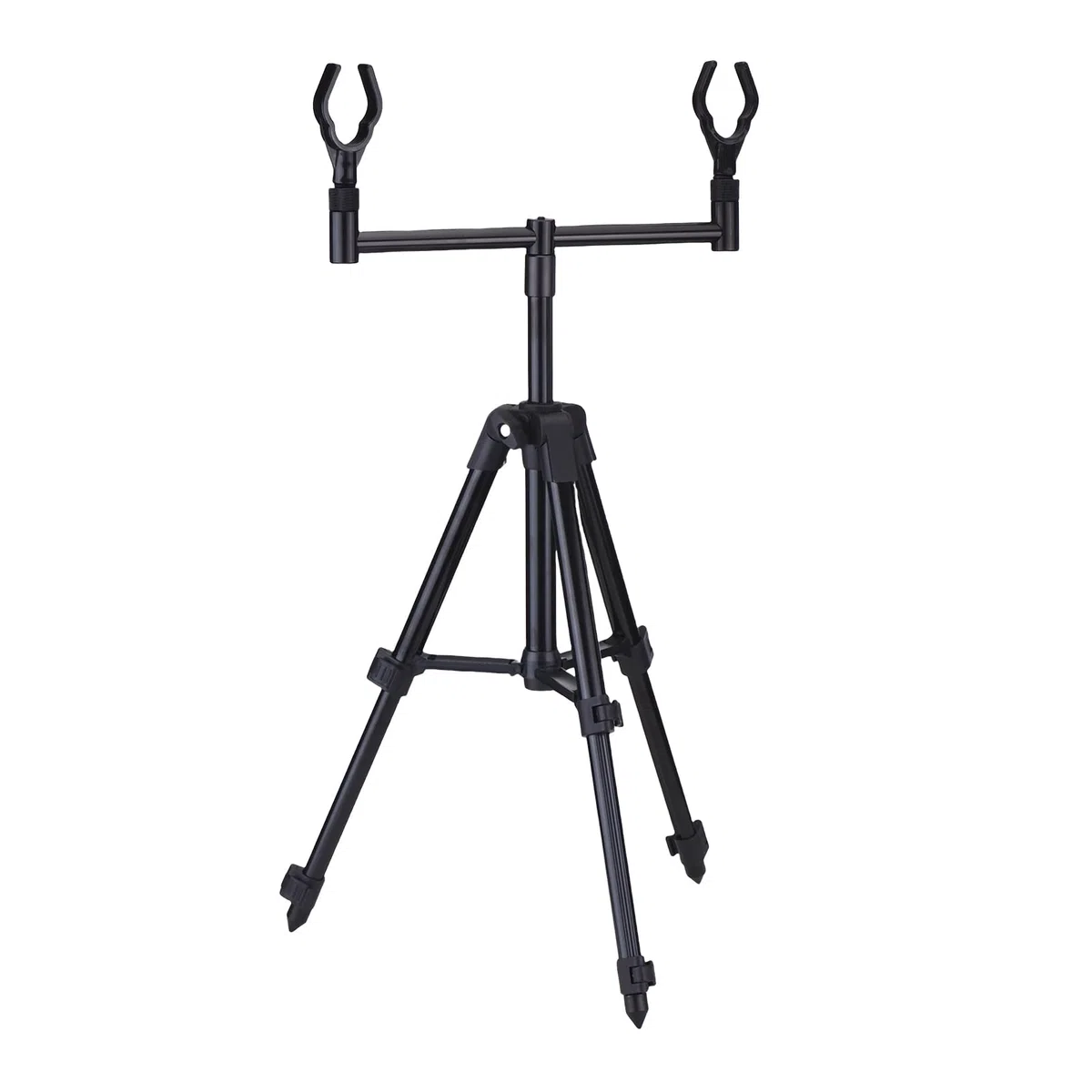 Varadas de Pesca Trípode, Soporte Telescópico Ajustable Triángulo Plegable Triángulo para Todas Las Varillas, de 26 a 62 Cm de