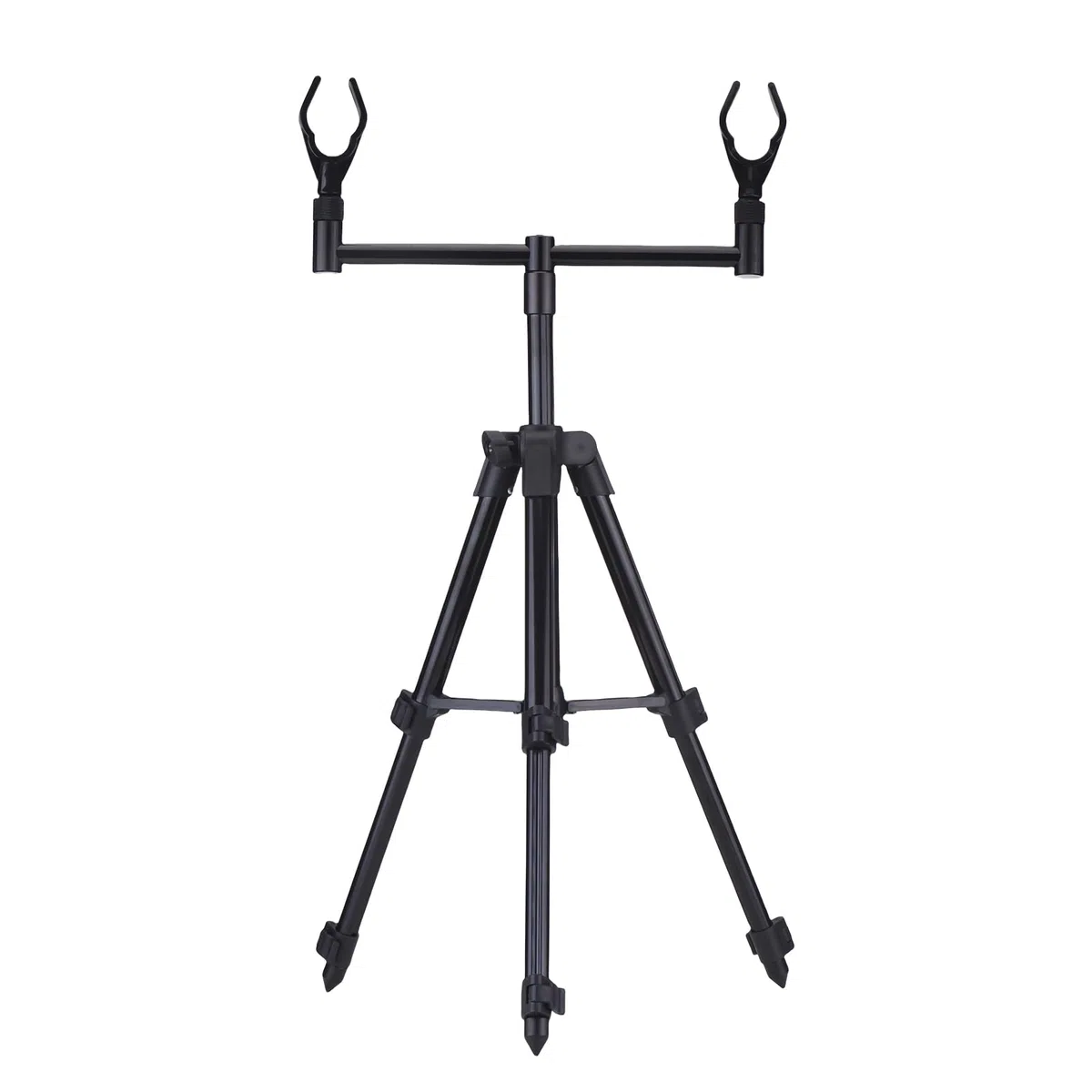 Varadas de Pesca Trípode, Soporte Telescópico Ajustable Triángulo Plegable Triángulo para Todas Las Varillas, de 26 a 62 Cm de