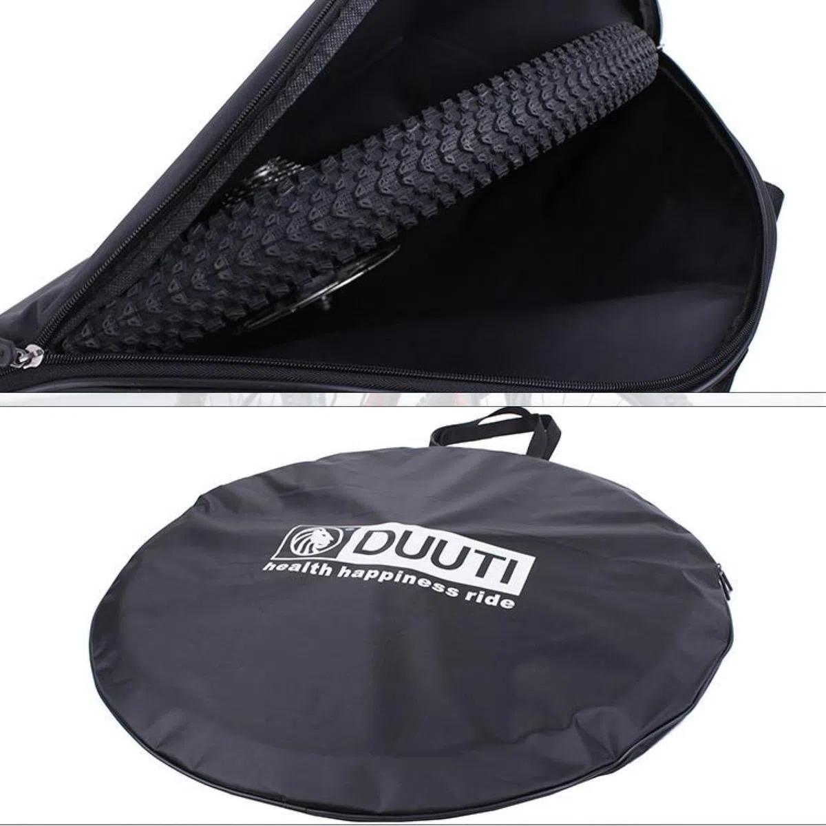 Azarxis 26" 27,5" 29" Funda de Rueda de Bicicleta Bolsa de Rueda de Bicicleta Impermeable Portátil para Bicicletas de Montaña Carretera MTB Negro