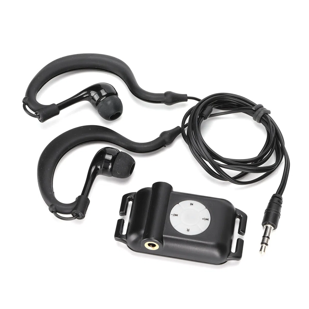 Reproductor de MP3 con Auriculares para Deportes Acuáticos de Natación, 4 GB; IPx8 Resistente Al Agua, 8-10 Horas de Reproducción, Carga Rápida, Radio FM 87MHz-108MHz