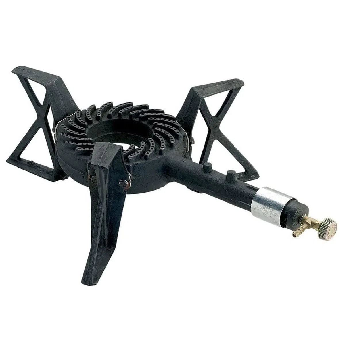 Hornillo gas fundido genuino 7.5 kW 3 pies Catering Gas Butano o propano Potencia ajustable