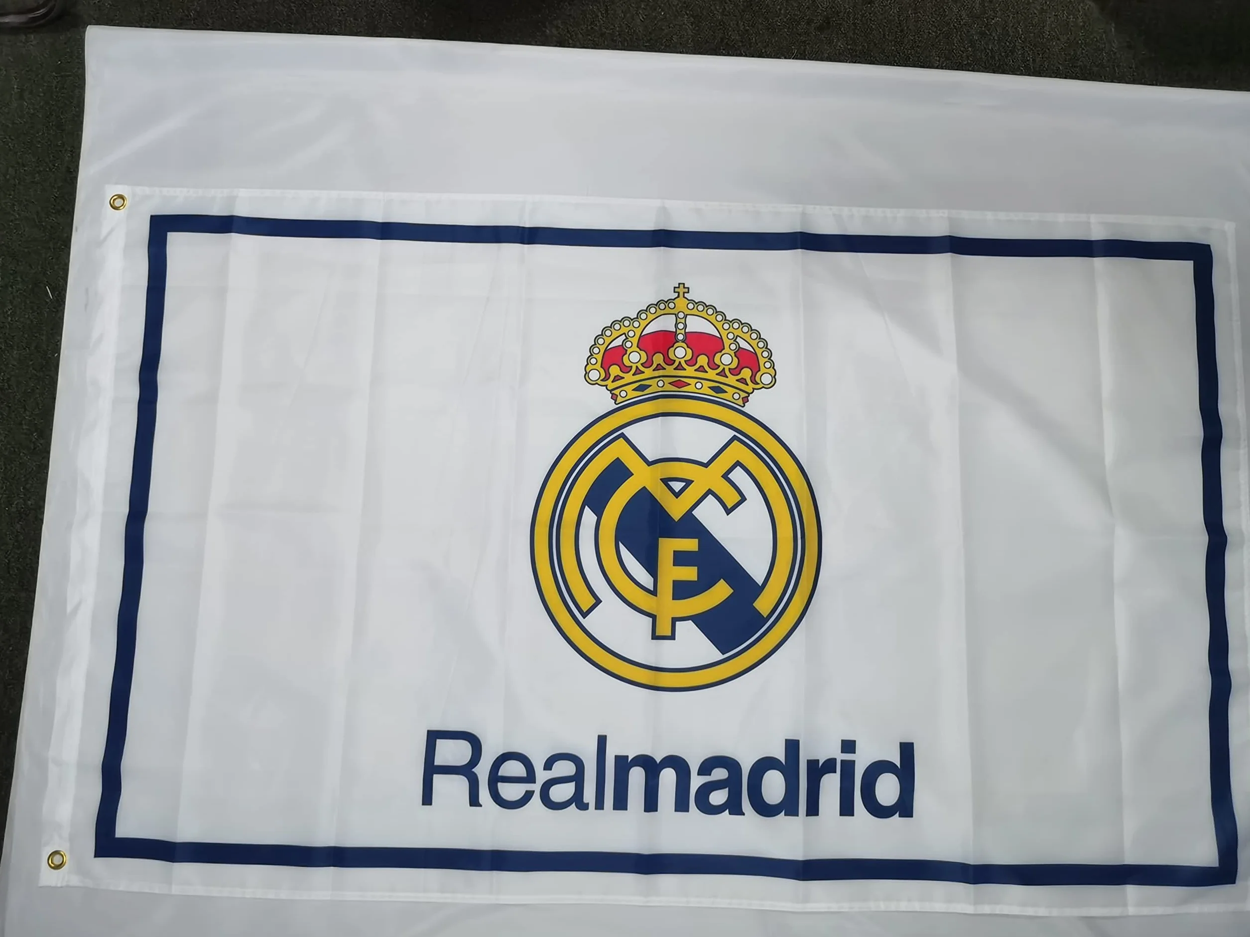 Bandera Real Madrid 3 x 5 pies duradera exterior interior 2 ojales