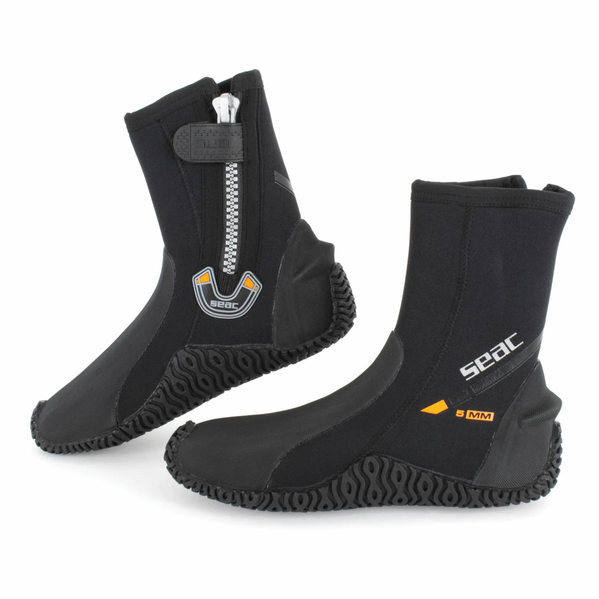 SEAC Basic HD, Escarpín de Buceo con Suela Semi-rígida, 5 mm