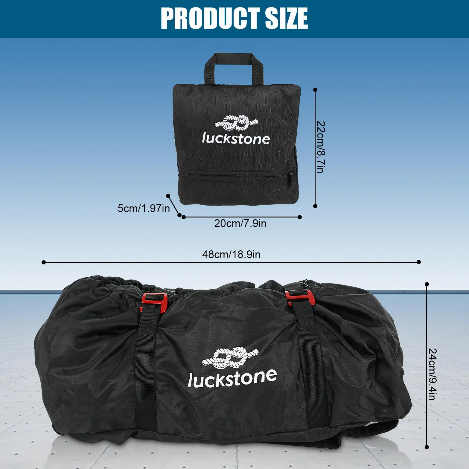 Bolsa de Cuerda para Escalada Mochila Estable Correa Hombro Plegable Exteriores