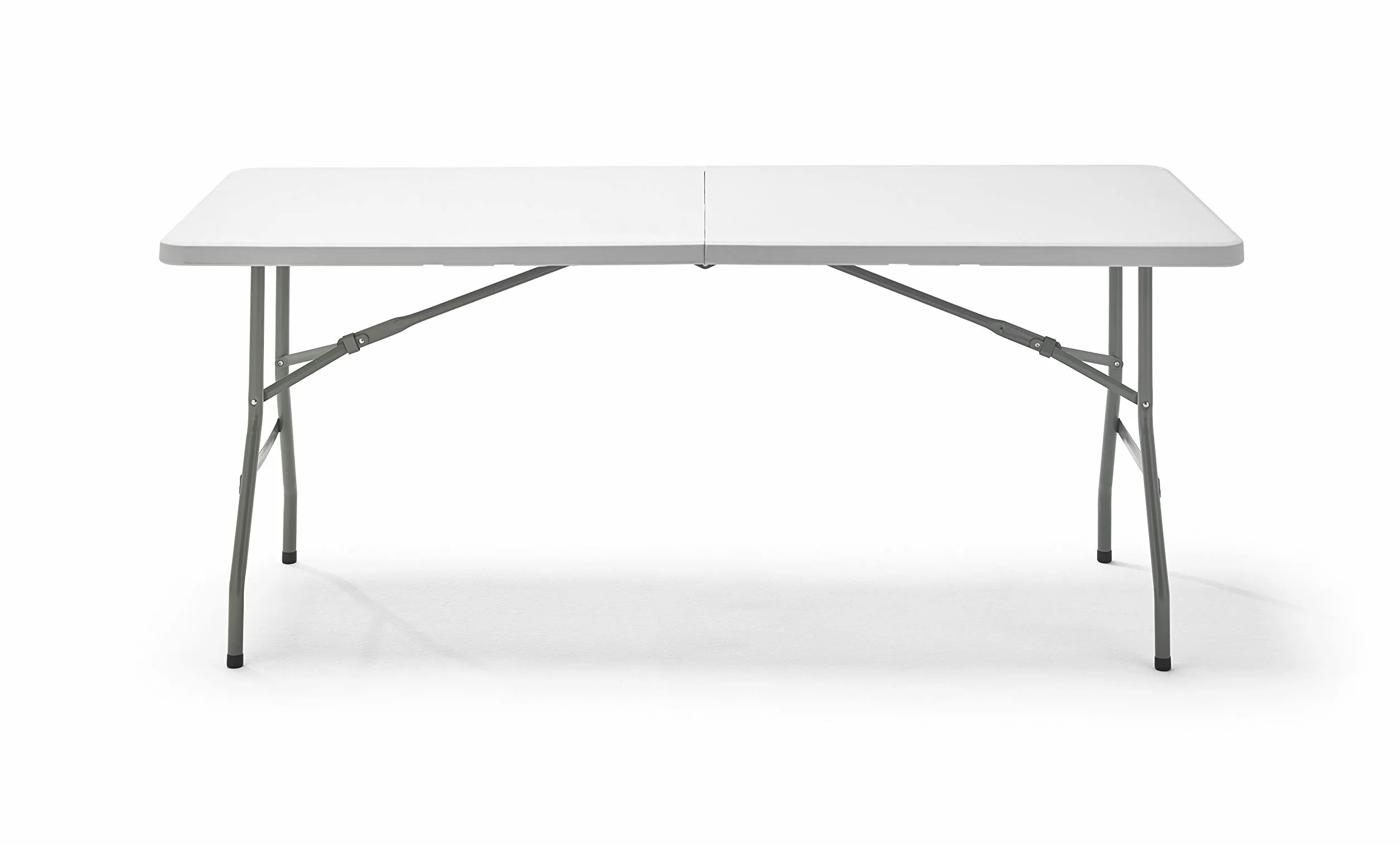 KG KITGARDEN - Mesa Plegable Portátil Multifuncional, 180x74x74cm, Blanco