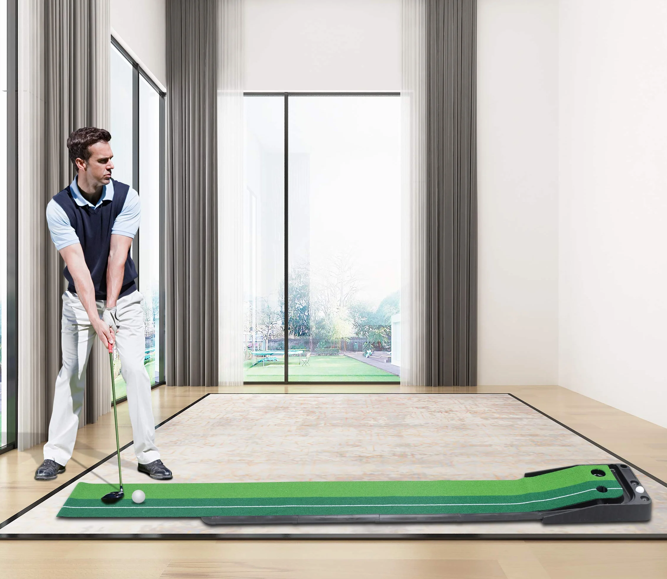Signstek Tapete de entrenamiento de golf para interiores y exteriores