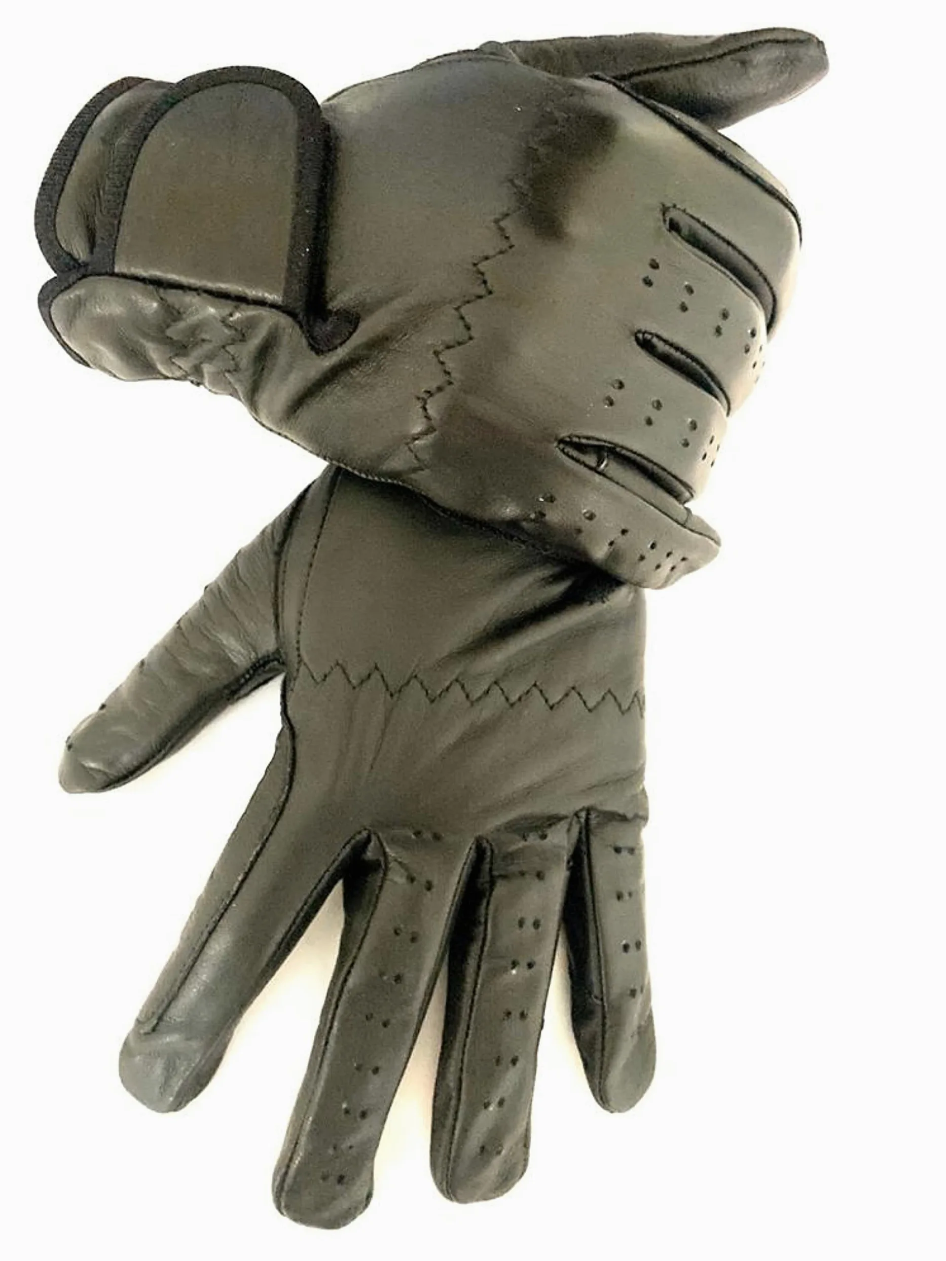 Guantes de equitación de piel auténtica para mujer en color amarillo, marrón, marrón oscuro y negro guantes ecuestres